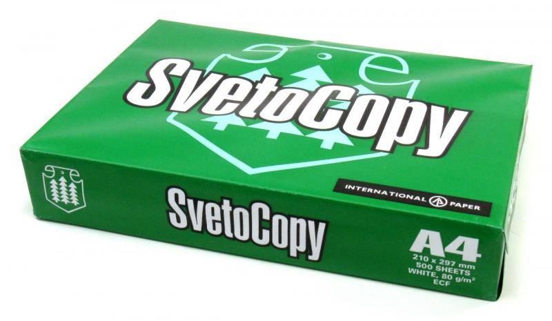 Бумага SvetoCopy, белая А4, 80 г/м2, 500 листов, класс С